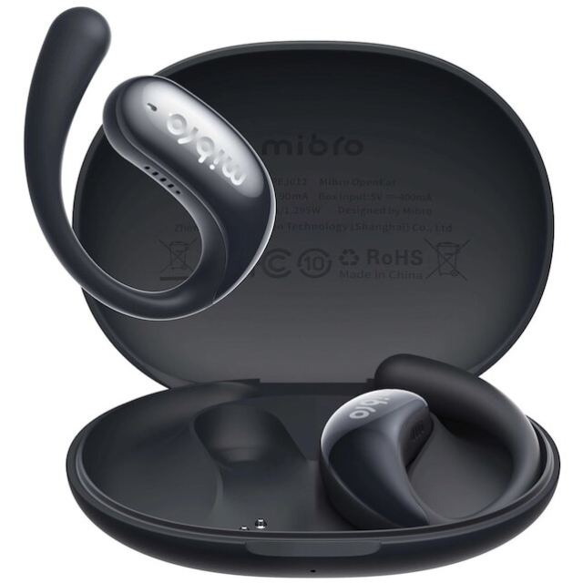 Mibro Casti Open-Ear Mibro, Bluetooth, Baterie casti 45 mAh / carcasa 400 mAh, IPX4, Negru