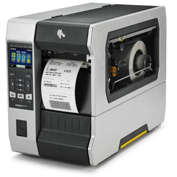 ZEBRA Imprimanta de etichete Zebra ZT610, TT, DT, 600 DPI, USB, serial, Ethernet, Bluetooth, 152 mm/s, latime printare max 104 mm, peeler, Gri