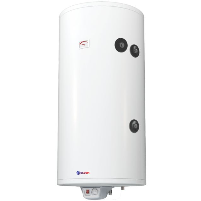 Boiler termoelectric cu o serpentina, Eldom GREEN LINE WVM20059FSR, 200 Litri, 3 Kw, serpentina pe partea dreapta