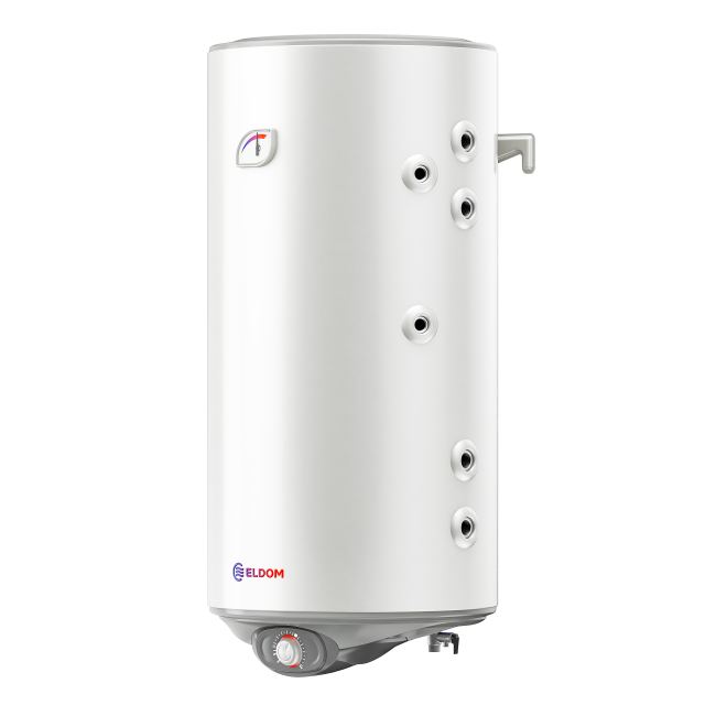 Boiler termoelectric cu 2 serpentine in paralel, Eldom GREEN LINE WVF10046FS21R, 100 Litri, 2 Kw, serpentine pe partea dreapta