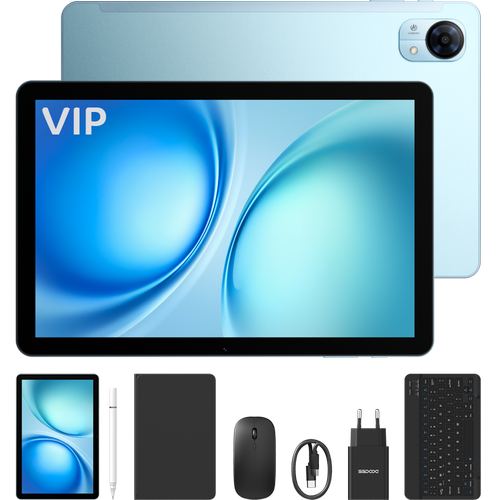 Tableta Doogee Tab G5 VIP, 4G, Wi-Fi, Procesor Unisoc Tiger T606 Octa-Core, Ecran 120Hz IPS 10.1inch, 3GB RAM, 128GB Flash, Camera 8MP + 5MP, Wi-Fi, Bluetooth, GPS, Stereo, Android 16 (Albastru)