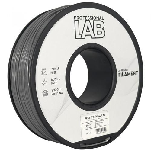 Filament 3D Proffesional Lab, Diamentru 1.75mm, Greutate: 1KG, Culoare: Gri, Material: ABS+, Temperatura: 220-250c