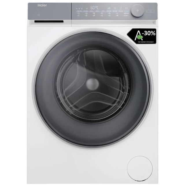 HAIER Masina de spalat rufe Haier, X7,10 kg, 1400 rpm, DM, A, ECO wash, ABT, Dual spray, hOn, micro abur, Baby Care si Allergy Care, Alb