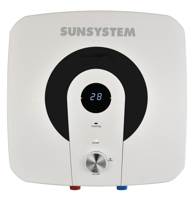 Boiler electric Sunsystem MB 15KS-AL, 15 litri, rezistenta electrica 2 kW, clasa energetica B, montaj vertical, incalzire rapida, protectie dubla, montaj deasupra chiuvetei