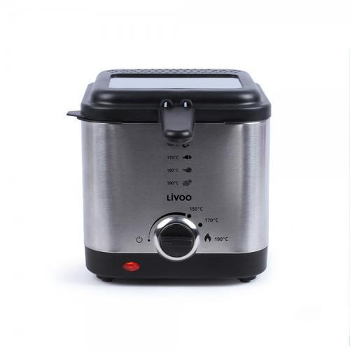 Friteuza electrica Livoo DOC240, 900 W, Capacitate 1.5 l (Inox)