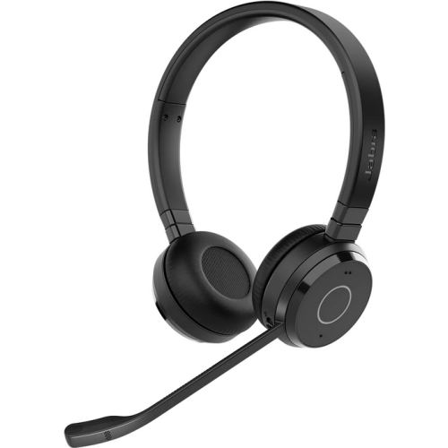 Jabra Casti cu microfon Jabra Evolve 65 TE Stereo UC, Link 390a, Bluetooth/USB-A, Stand incarcare, Negru