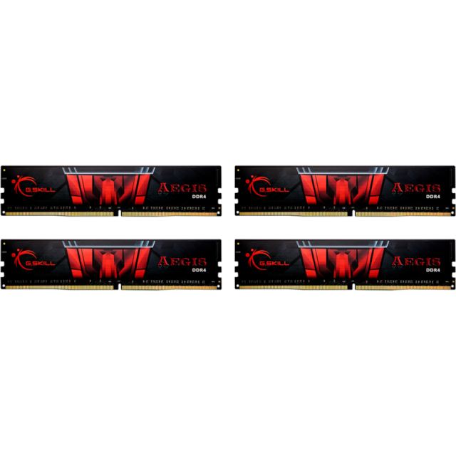 G.SKILL G.SKILL F4-3200C16Q-32GIS G.Skill Aegis DDR4 32GB (4x8GB) 3200MHz CL16 1.35V XMP 2.0
