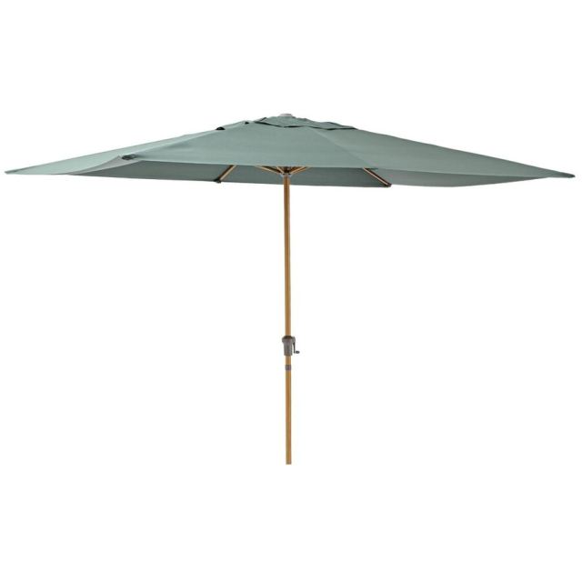 Naterial Umbrela terasa, aluminiu/poliester, 300 x 194 cm, H 255 cm, Verde