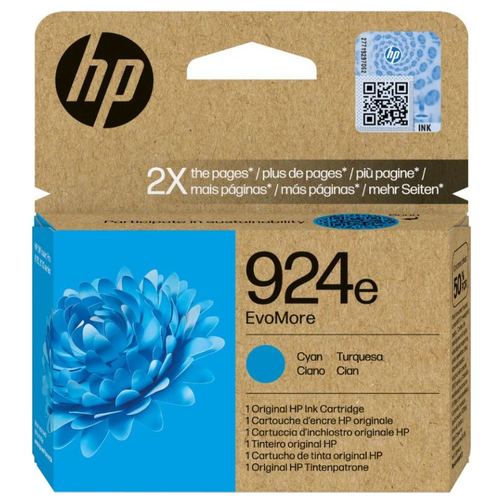 Cartus HP 924E EvoMore, 800 pagini, Cyan