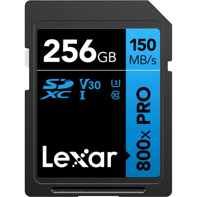Lexar Card de memorie Lexar Professional 800x PRO, 256 GB, SDXC, UHS-I U3, V30