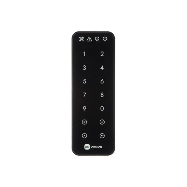 Tastatura smart wireless Satel Be Wave AKP-200-B, 868 MHz, 1100 m, neagra