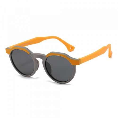 Ochelari De Soare Copii Techsuit 601, Polarizati, Protectie UV, Portocalii/Gri