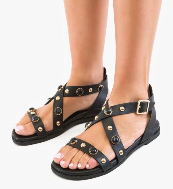 Sandale dama Clab Negre