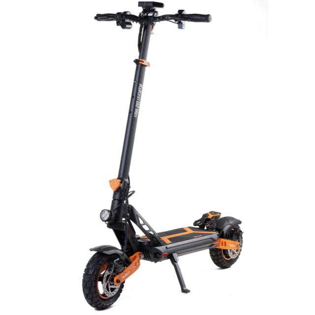 KUGOO Trotineta electrica Kukirin G2 Max, viteza maxima 55 km/ora, autonomie max 80km, motor 1000W, acumulator 48V 20Ah, Negru-Portocaliu