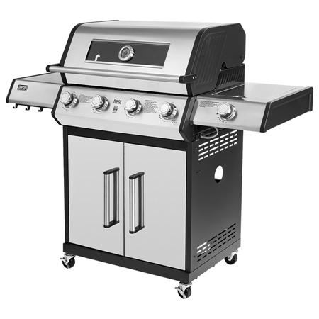 Grill gaz Teesa BBQ 5006 Master, 5 arzatoare, termometru capac