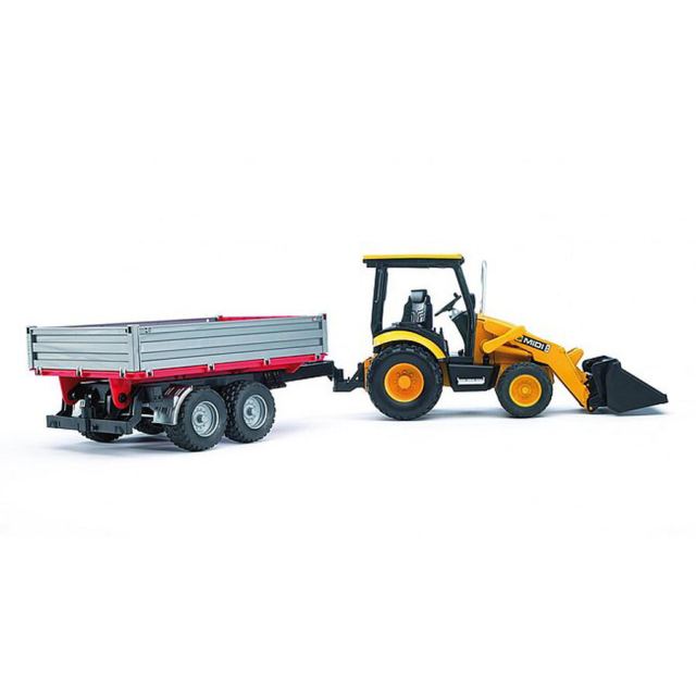BRUDER Remorca BRUDER Tipping trailer, scara 1:16, basculanta, obloane pliabile