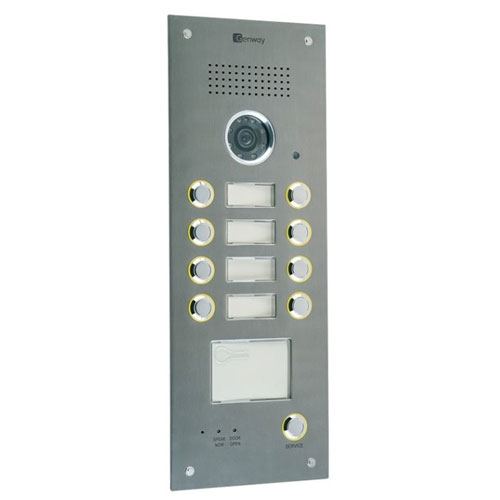 Videointerfon de exterior Genway 2319D-C, 8 familii, ingropat, vila