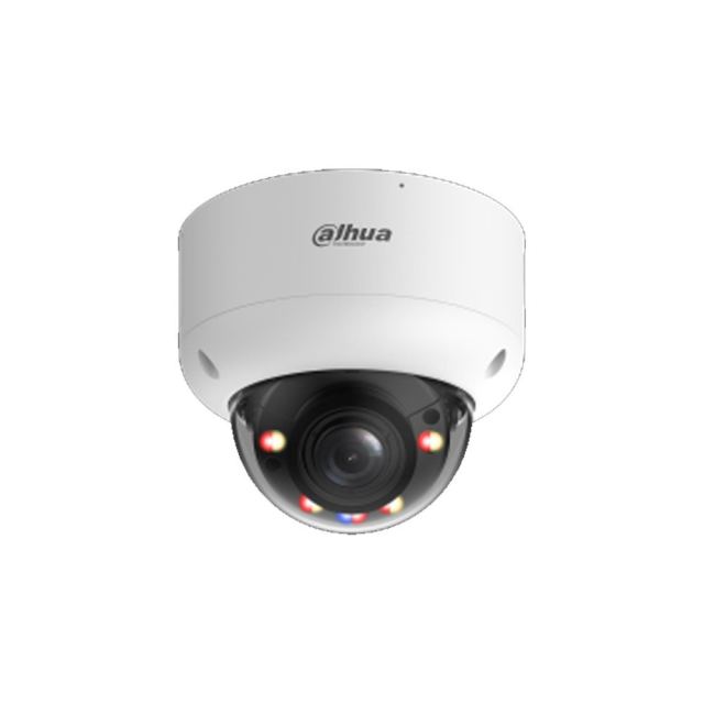 Camera supraveghere IP Dome motorizata Dahua WizSense IPC-HDBW3849R1-ZAS-PV-PRO, 8 MP, 2.7-12 mm, IR/Lumina alba 50 m, alarma sonora si luminoasa, microfon dublu, difuzor, AI, slot card, PoE+
