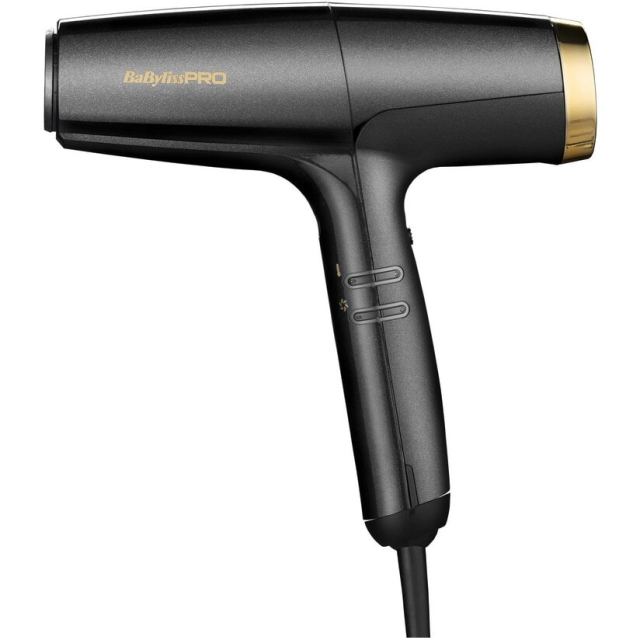 Babyliss Uscator de Par Profesional Babyliss Pro Falco  BAB8550E, 2000W, 3 viteze, 4 trepte de temperatura, Negru-Auriu