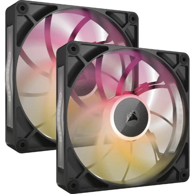 CORSAIR Ventilatoare Carcasa CORSAIR iCUE LINK RX140 MAX, 2x140mm, Negru