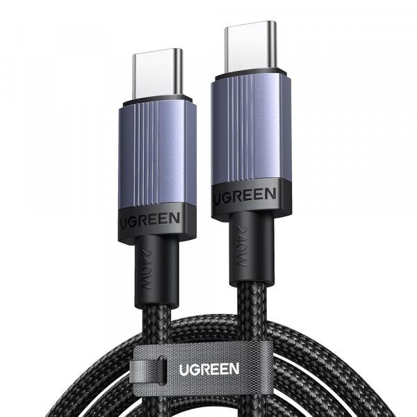 Ugreen Cablu Date si Incarcare USB-C - USB-C UGREEN L532, 240W, 1m, Gri
