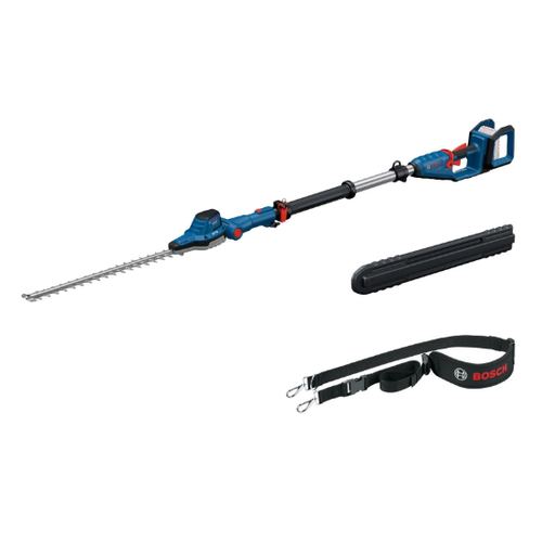 Foarfeca electrica pe acumulator pentru tuns gard viu cu tija telescopica Bosch Professional GHE 18V-50, 18 V, lungime lama 50 cm, diametru taiere maxim 18 mm, inaltime maxima taiere 2.5 m, fara incarcator si acumulator in setul de livrare