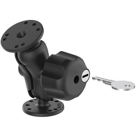 RAM&nbsp;MOUNTS RAM® Suport dublu cu bila cu buton de blocare cu cheie - Dimensiune C scurt