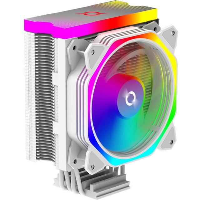 AQIRYS Cooler Procesor AQYRIS URANUS ARGB ALB, dimensiune heatsink 155x125x81 mm, un ventilator ARGB, viteza 800-1800 RPM