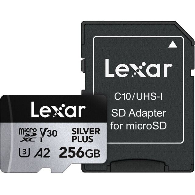 Lexar Lexar microSDXC Professional SILVER Plus UHS-I/U3/A2/4K R205/W150 (V30) 256 GB