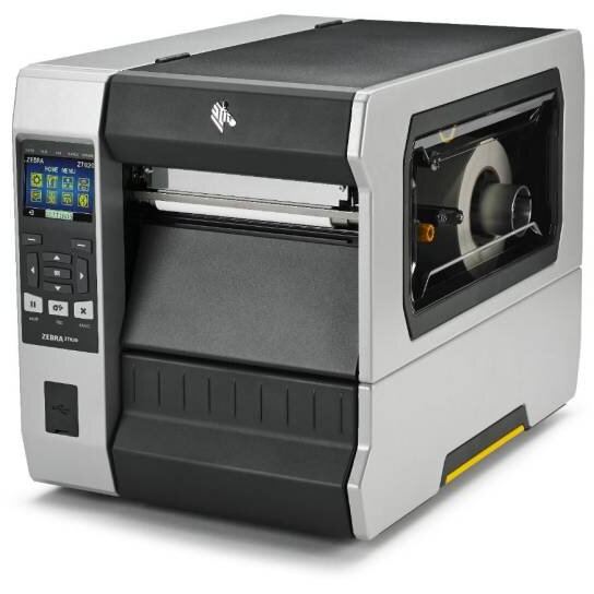 ZEBRA Imprimanta de etichete Zebra ZT620, TT, DT, 203 DPI, USB, serial, Ethernet, Bluetooth, 305 mm/s, latime printare max 168 mm, peeler, Gri