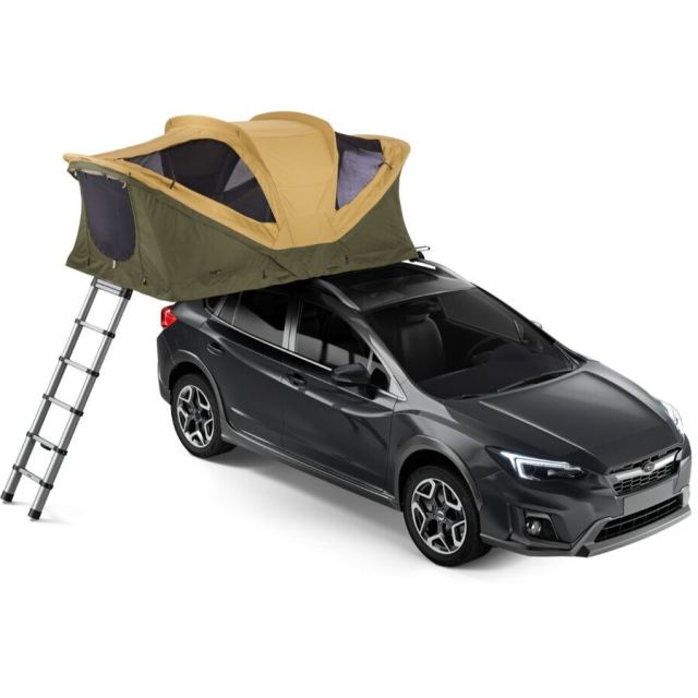 Thule Cort auto cu prindere pe plafon, Thule, Approach S, pentru 2 persoane, Fennel Tan, Kaki
