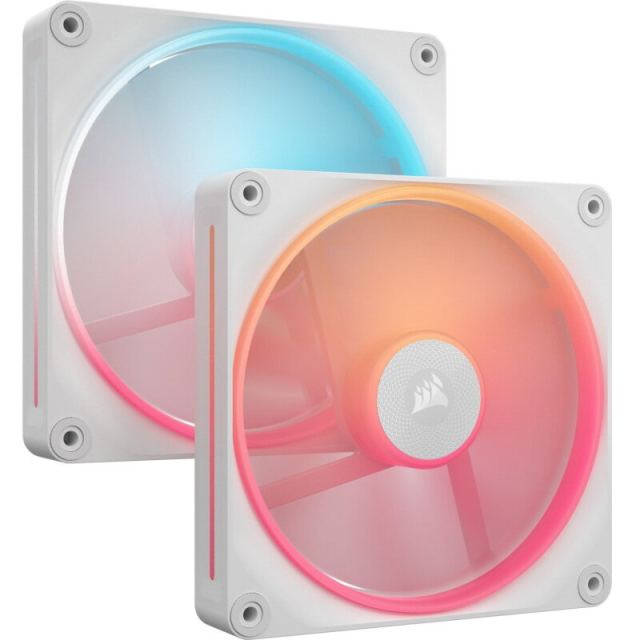 CORSAIR Ventilatoare Carcasa CORSAIR iCUE LINK LX140 REVERSE, 2x140mm, RGB, Alb