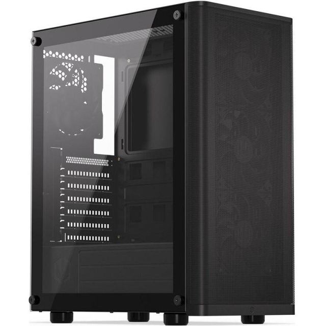 Endorfy Carcasa PC ENDORFY Ventum 200 Air, Middle Tower, Fara sursa, 7 ventilatoare compatibile, 4 incluse, Negru