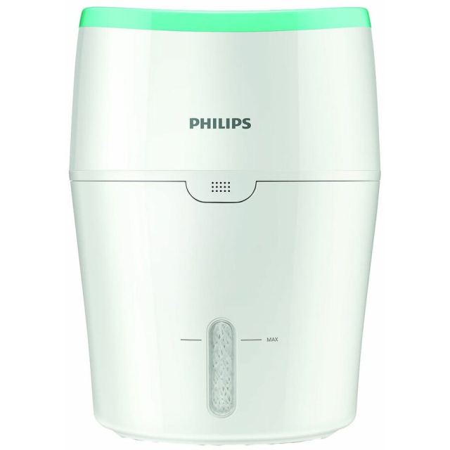 Philips Umidificator de aer Philips HU4801/01, Tehnologie NanoCloud, Rezervor 2 l, 200 ml/h, Alb-Verde