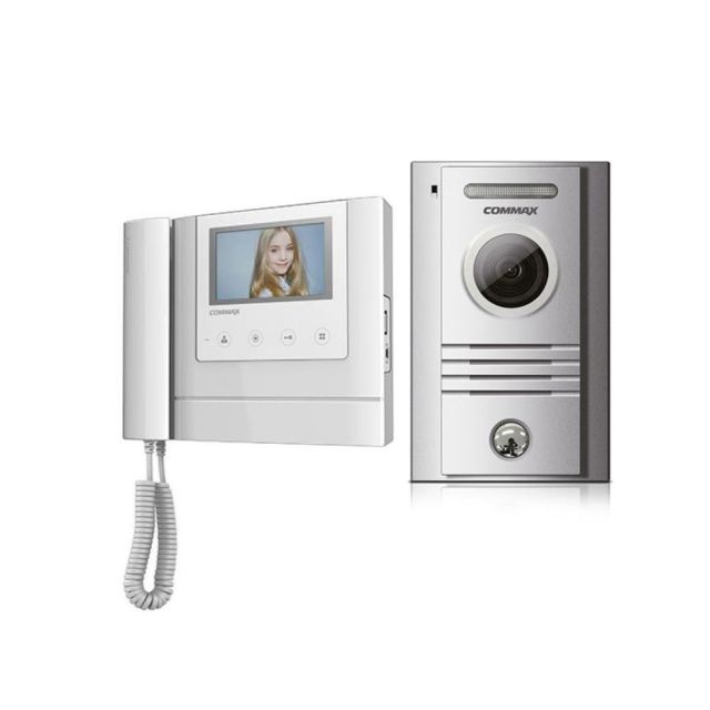 Kit videointerfon Commax ECO SET CDV-43N, 1 apartament, display LCD 4.3 inch, aparent