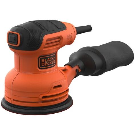 Black&nbsp;&&nbsp;Decker Slefuitor centrifugal, Black & Decker, BEW210-QS, 230 W, sac de colectare a prafului cu filtru lavabil, Negru-Portocaliu