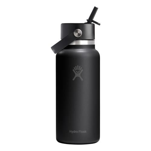 Sticla termos, inox, 950ml, Hydro Flask Wide Straw Tonal Black