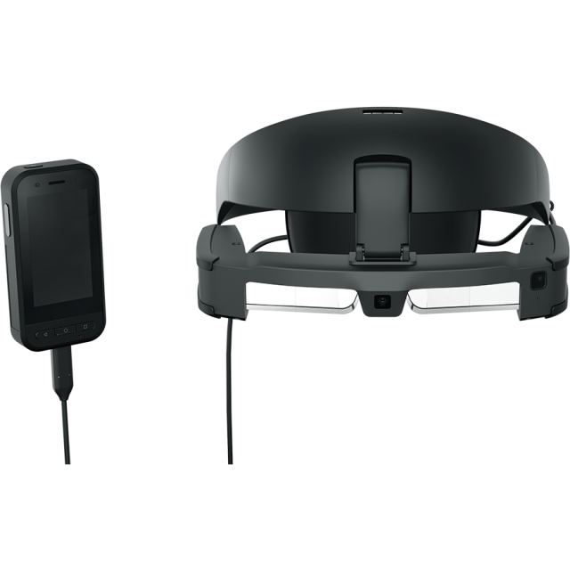 Epson Ochelari inteligenti de realitate augmentata, EPSON Moverio BT-45CS, Tehnologie ecran Si-OLED binocular, Rezolutie Full HD 1080p, Camera 8MP,  Wi-Fi 5, Bluetooth, USB C, slot MicroSD