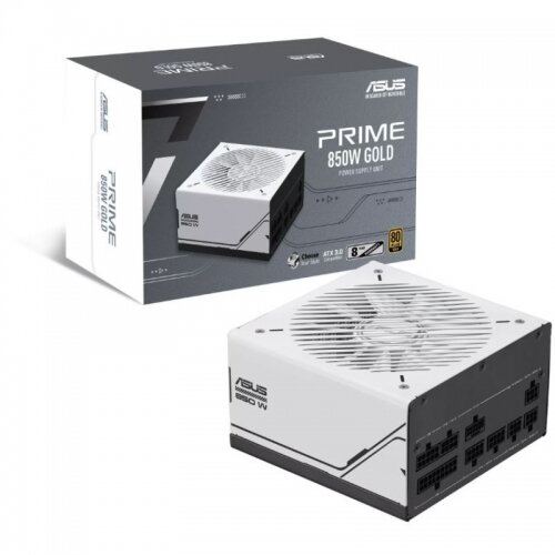 Asus Sursa alimentare ASUS Prime AP-850G, ATX, Full Modulara, 850 W, 80 Plus GOLD, Alb/Negru, Bulk